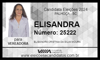 Candidato ELISANDRA 2024 - PALHOÇA - Eleições