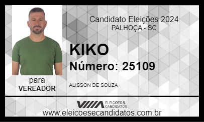 Candidato KIKO 2024 - PALHOÇA - Eleições