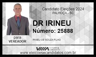 Candidato DR IRINEU 2024 - PALHOÇA - Eleições