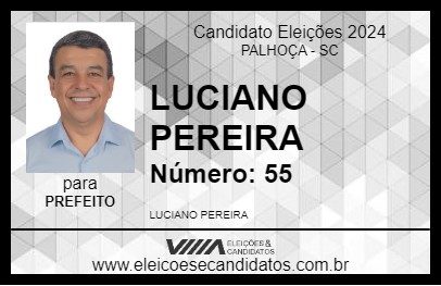 Candidato LUCIANO PEREIRA 2024 - PALHOÇA - Eleições