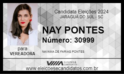 Candidato NAY PONTES 2024 - JARAGUÁ DO SUL - Eleições