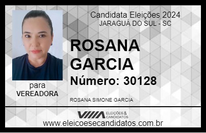 Candidato ROSANA GARCIA 2024 - JARAGUÁ DO SUL - Eleições