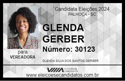 Candidato GLENDA GERBER 2024 - PALHOÇA - Eleições