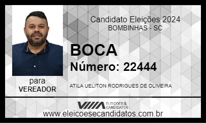 Candidato BOCA 2024 - BOMBINHAS - Eleições