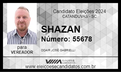 Candidato SHAZAN 2024 - CATANDUVAS - Eleições