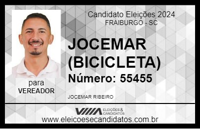 Candidato JOCEMAR (BICICLETA) 2024 - FRAIBURGO - Eleições