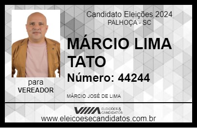 Candidato MÁRCIO LIMA TATO 2024 - PALHOÇA - Eleições