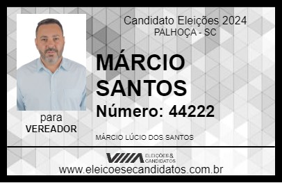 Candidato MÁRCIO SANTOS 2024 - PALHOÇA - Eleições