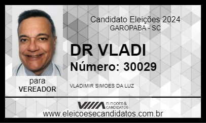 Candidato DR VLADI 2024 - GAROPABA - Eleições