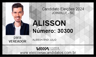 Candidato ALISSON 2024 - JOINVILLE - Eleições