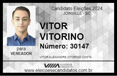 Candidato VITOR VITORINO 2024 - JOINVILLE - Eleições