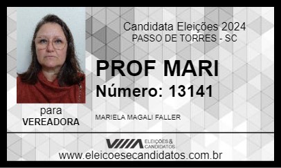 Candidato PROF MARI 2024 - PASSO DE TORRES - Eleições