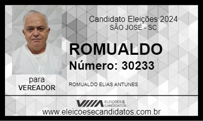 Candidato ROMUALDO 2024 - SÃO JOSÉ - Eleições