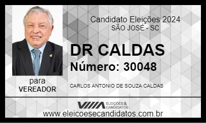 Candidato DR CALDAS 2024 - SÃO JOSÉ - Eleições