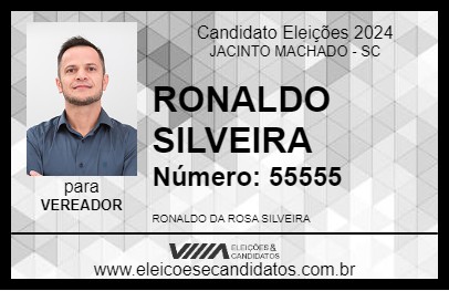 Candidato RONALDO SILVEIRA 2024 - JACINTO MACHADO - Eleições