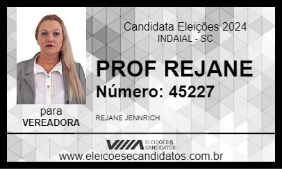 Candidato PROF REJANE 2024 - INDAIAL - Eleições