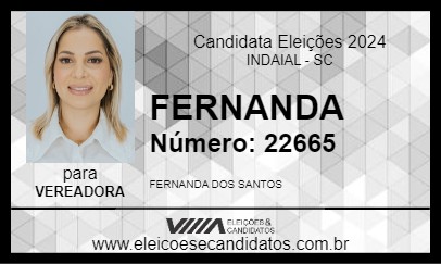 Candidato FERNANDA 2024 - INDAIAL - Eleições