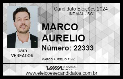 Candidato MARCO AURELIO 2024 - INDAIAL - Eleições