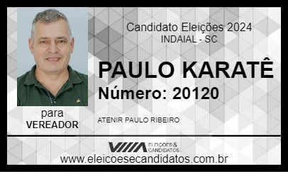 Candidato PAULO KARATÊ 2024 - INDAIAL - Eleições