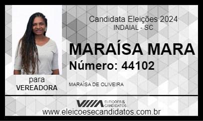 Candidato MARAÍSA MARA 2024 - INDAIAL - Eleições