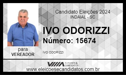 Candidato IVO ODORIZZI 2024 - INDAIAL - Eleições