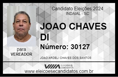 Candidato JOAO CHAVES DI 2024 - INDAIAL - Eleições