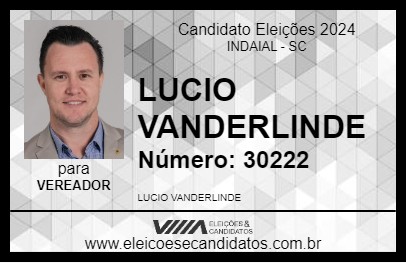 Candidato LUCIO VANDERLINDE 2024 - INDAIAL - Eleições