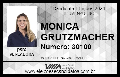 Candidato MONICA GRUTZMACHER 2024 - BLUMENAU - Eleições