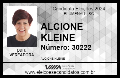 Candidato ALCIONE KLEINE 2024 - BLUMENAU - Eleições