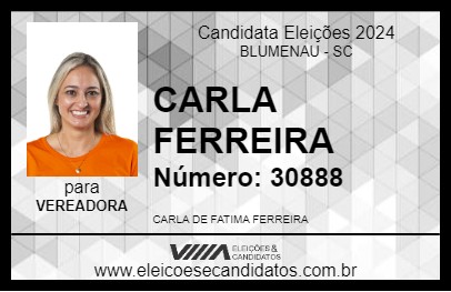 Candidato CARLA FERREIRA 2024 - BLUMENAU - Eleições