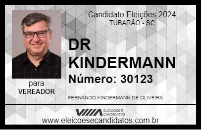 Candidato DR KINDERMANN 2024 - TUBARÃO - Eleições