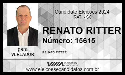 Candidato RENATO RITTER 2024 - IRATI - Eleições