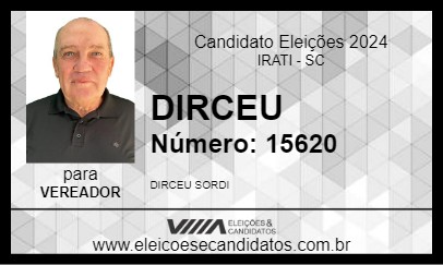 Candidato DIRCEU 2024 - IRATI - Eleições