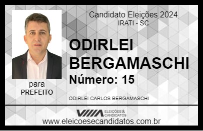 Candidato ODIRLEI BERGAMASCHI 2024 - IRATI - Eleições