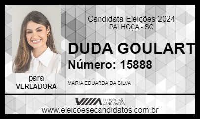 Candidato DUDA GOULART 2024 - PALHOÇA - Eleições