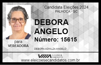 Candidato DEBORA ANGELO 2024 - PALHOÇA - Eleições