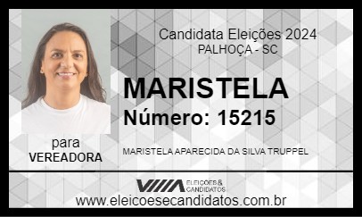 Candidato MARISTELA 2024 - PALHOÇA - Eleições