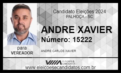 Candidato ANDRE XAVIER 2024 - PALHOÇA - Eleições