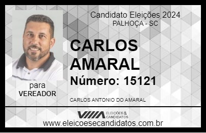 Candidato CARLOS AMARAL 2024 - PALHOÇA - Eleições