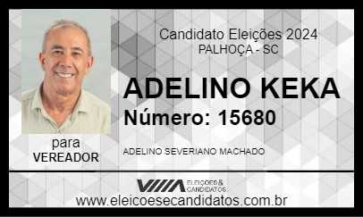 Candidato ADELINO KEKA 2024 - PALHOÇA - Eleições