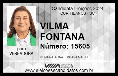 Candidato VILMA FONTANA 2024 - CURITIBANOS - Eleições