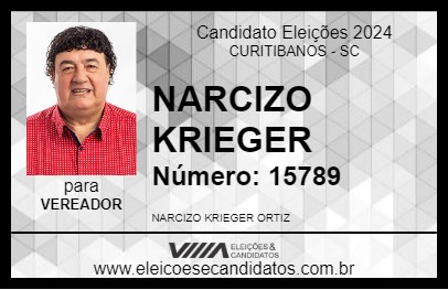 Candidato NARCIZO KRIEGER 2024 - CURITIBANOS - Eleições