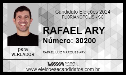 Candidato RAFAEL ARY 2024 - FLORIANÓPOLIS - Eleições