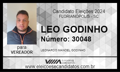 Candidato LEO GODINHO 2024 - FLORIANÓPOLIS - Eleições