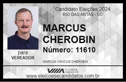 Candidato MARCUS CHEROBIN 2024 - RIO DAS ANTAS - Eleições