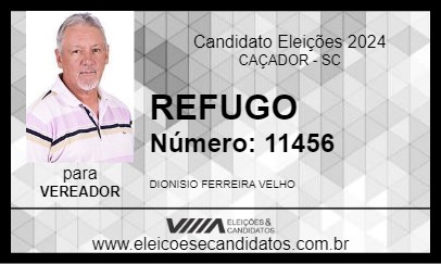 Candidato REFUGO 2024 - CAÇADOR - Eleições