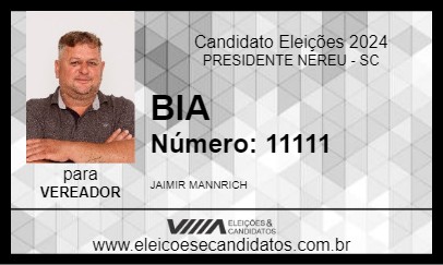 Candidato BIA 2024 - PRESIDENTE NEREU - Eleições