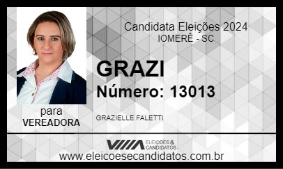 Candidato GRAZI 2024 - IOMERÊ - Eleições