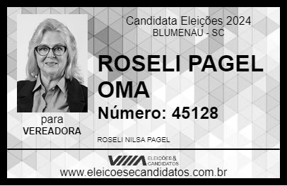 Candidato ROSELI PAGEL OMA 2024 - BLUMENAU - Eleições