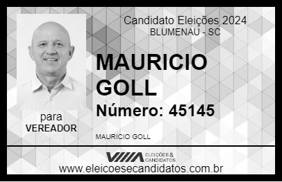 Candidato MAURICIO GOLL 2024 - BLUMENAU - Eleições